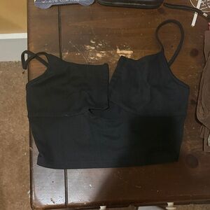 Black crop top